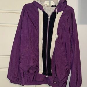 Nike Purple and Black Women's Jacket